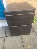 Ikea Kullen Nachtkastje met 2 laden, Huis en Inrichting, Kasten | Ladekasten, Ophalen, Overige materialen, Minder dan 50 cm, Gebruikt