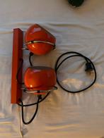 Gepo Wandlamp Oranje Seventies, Huis en Inrichting, Lampen | Wandlampen, Verzenden, Gebruikt, Metaal