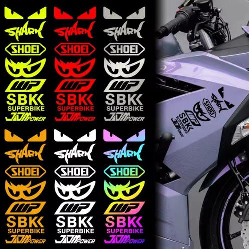 Motor sponsoren stickersets SBK WP SHOEI SHARK NO FEAR, Motoren, Accessoires | Stickers, Verzenden