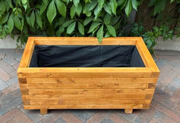 Nieuwe houten bloembak / Plantenbak 80x40x35 beschikbaar voor biedingen