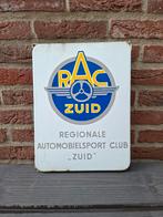 Emaille bord RAC Zuid - Jaren 50, Ophalen of Verzenden