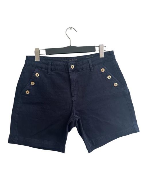 Studio Anneloes korte spijkerbroek L, Kleding | Dames, Broeken en Pantalons, Zo goed als nieuw, Maat 42/44 (L), Blauw, Kort, Ophalen of Verzenden
