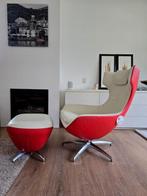 Leolux Caruzzo Plus fauteuil met hocker showmodel, Huis en Inrichting, Ophalen of Verzenden, Zo goed als nieuw, 75 tot 100 cm