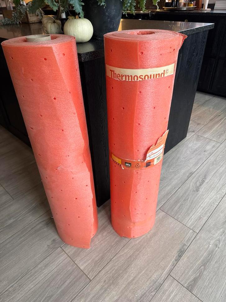 Thermosound Ondervloer - 2 Rollen, Doe-het-zelf en Verbouw, Isolatie en Afdichting, Zo goed als nieuw, Vloerisolatie, Overige materialen