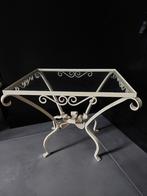 Smeedijzeren bijzettafeltje, Minder dan 55 cm, Gebruikt, Rond, Ophalen