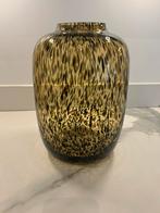 Cheetah vaas, Ophalen of Verzenden, Zo goed als nieuw, Glas, Minder dan 50 cm