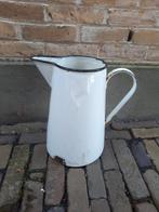 Emaille witte kan, Antiek en Kunst, Antiek | Emaille, Ophalen of Verzenden
