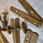 4 sets kasteel klinken, antieke deurklinken grote ovale knop, Antiek en Kunst, Ophalen of Verzenden