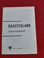 mooie oude plattegrond Gaasterland vakantieland, jaren 70?, VVV, Ophalen of Verzenden, 1800 tot 2000, Nederland