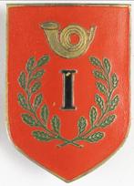 METALEN MOUWEMBLEEM 1e BATALJON INFANTERIE KNIL, Ophalen of Verzenden, Landmacht, Nederland, Embleem of Badge