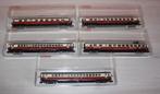 5 wagon Fleischmann IC/EC verlicht & 50 reizigers N 1/160, Hobby en Vrije tijd, Modeltreinen | N-Spoor, Gelijkstroom, Verzenden