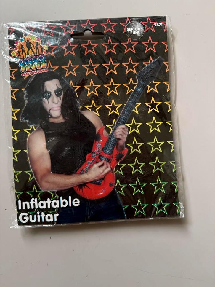 Opblaasbare Gitaar - Accessoire, Kleding | Heren, Carnavalskleding en Feestkleding, Nieuw, Accessoires, Carnaval, Overige maten