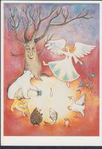 Kerst Engel Dansen in Kaarslicht Kunst Geertje van der Zijpp, Verzenden, 1980 tot heden, Gelopen, Overige thema's