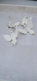 Decoratieve witte duiven - 4 stuks, Ophalen of Verzenden, Zo goed als nieuw