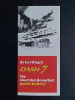 Folder van de De Havilland Dash 7 (N165), Verzamelen, Luchtvaart en Vliegtuigspotten, Ophalen of Verzenden, Gebruikt, Boek of Tijdschrift