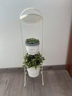 Planten standard / bloempot rek metaal welkom, Ophalen of Verzenden, Zo goed als nieuw