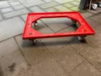 Transportkar wagen dolly 60x40cm met krat, Doe-het-zelf en Verbouw, 100 liter of meer, Ophalen, Transportkar