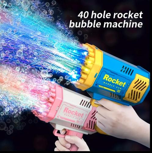 Kinderbellenblaasmachine met 40 Gaten en LED-verlichting, Kinderen en Baby's, Speelgoed | Badspeelgoed, Nieuw, Ophalen