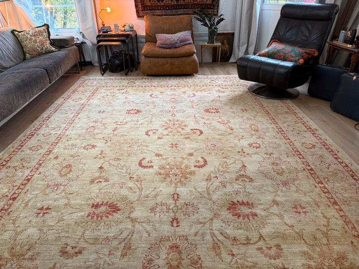 Handgeknoopt Ziegler / Sultanabad tapijt – ca. 378 x 269 cm, Huis en Inrichting, Stoffering | Tapijten en Kleden, Zo goed als nieuw