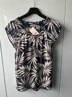 Geisha blouses blauw wit gouddraad bladerprint maat 36 nieuw, Geisha, Blauw, Nieuw, Ophalen of Verzenden