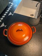 Emaile Braadpan Belgisch - Ø30cm, Huis en Inrichting, Keuken | Potten en Pannen, Ophalen, Gebruikt, Koekenpan of Braadpan, Gietijzer