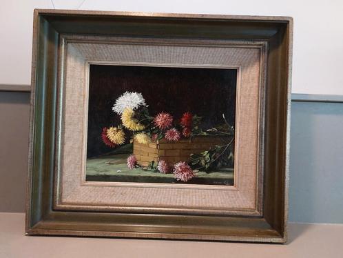 Bloemstilleven W.A. van der Salm, Antiek en Kunst, Kunst | Schilderijen | Klassiek, Ophalen of Verzenden