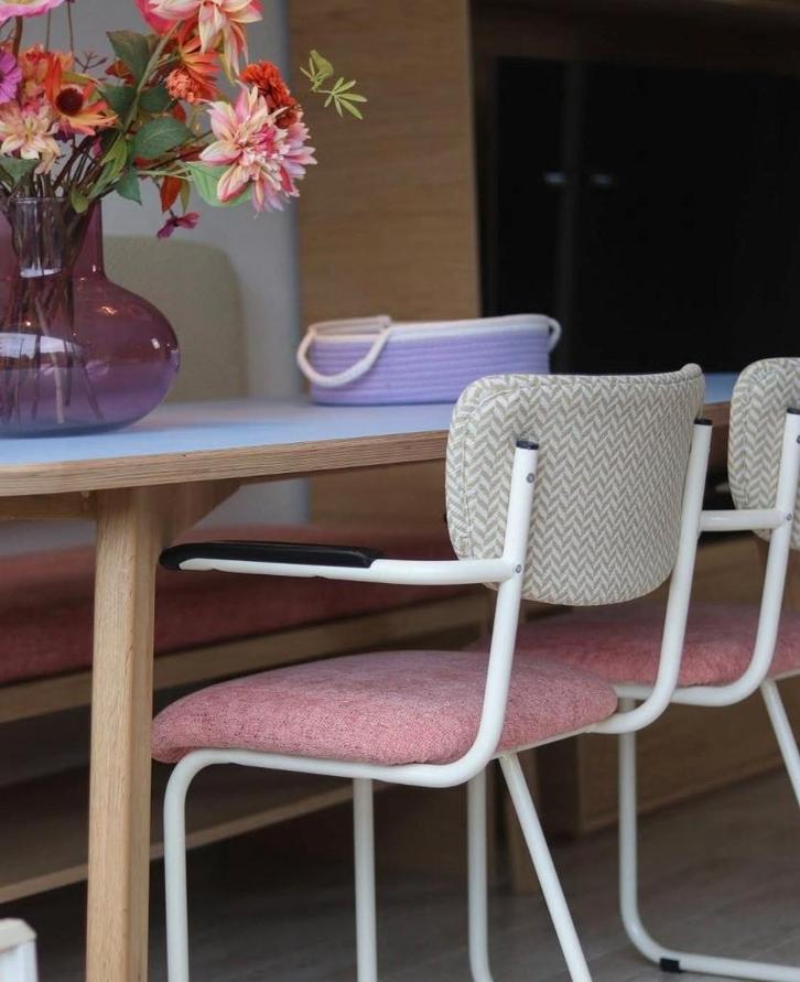 stoelen schoolstoelen vintage eetkamerstoelen, Huis en Inrichting, Stoelen, Nieuw, Vijf, Zes of meer stoelen, Hout, Metaal, Stof