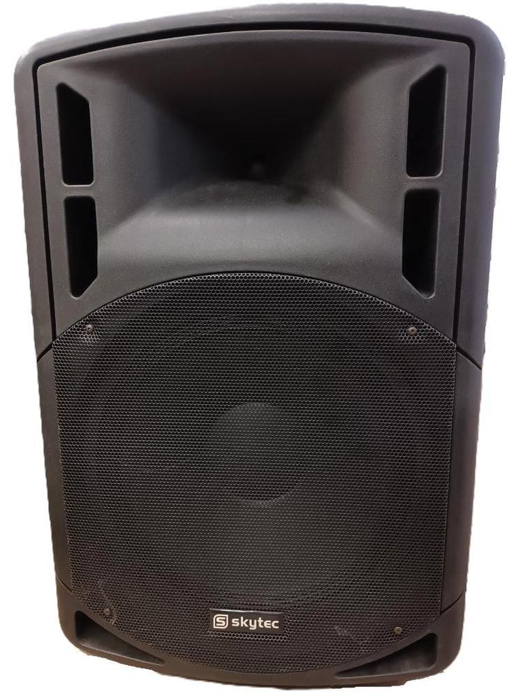 PA speakerbox 15" met ingebouwde versterkermodule 800 Watt, Audio, Tv en Foto, Luidsprekers, Gebruikt, Front, Rear of Stereo speakers