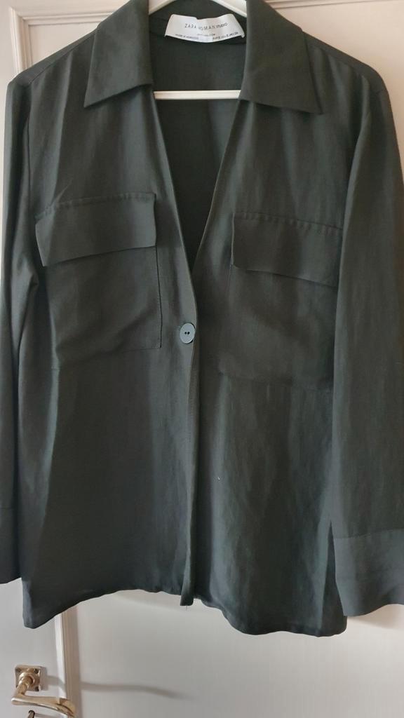 Leger blouse Zara Studio, Kleding | Dames, Blouses en Tunieken, Zo goed als nieuw, Maat 38/40 (M), Ophalen of Verzenden