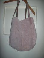 Schoudertas roze/beige   Suède, Overige merken, Gebruikt, Beige, Ophalen of Verzenden