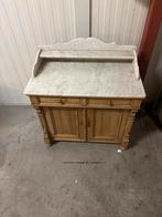 Handgemaakte kast met marmeren blad, Antiek en Kunst, Antiek | Meubels | Kasten, Ophalen