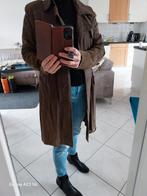 Bruine Suede Getailleerde Jas - Maat S, Bruin, Ophalen of Verzenden, Onbekend, Maat 36 (S)