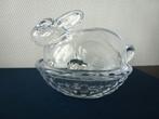 Transparant persglazen botervlootje Haasje 100 % gaaf, Antiek en Kunst, Antiek | Glas en Kristal, Ophalen of Verzenden