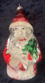 Antiek oud vintage glazen kerstbal figuur ornament kerstman, Diversen, Ophalen of Verzenden, Zo goed als nieuw