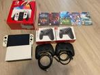 Ninentdo switch Oled + 2 pro controllers + 5 games, Ophalen, Overige genres, 1 speler, Zo goed als nieuw