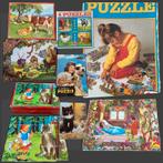 Vintage puzzels. Retro kinderpuzzels en sprookjeskwartet., Antiek en Kunst, Ophalen of Verzenden