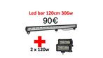 Led bar 120cm + 2 x stralers 16cm nieuw!, Ophalen of Verzenden, Nieuw