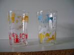 2 Vintage limonadeglaasjes uit de jaren 60-70, Ophalen of Verzenden, Huis en Inrichting