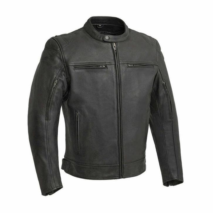 First Manufacturing 4 seizoenen leren motorjas nieuw XL/XXL, Motoren, Kleding | Motorkleding, Jas | leer, Heren, Nieuw zonder kaartje