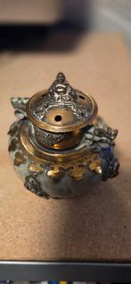 Antieke wierookbrander met draken en Boeddha, Antiek en Kunst, Ophalen of Verzenden