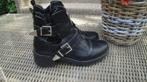Zwarte leren boots LUCKY SHOES maat 39 (z.g.a.n.), Zwart, Lage of Enkellaarzen, Lucky Shoes, Ophalen of Verzenden