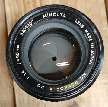 Minolta MC Rokkor-X PG 50 mm 1:1.4 lens / objectief beschikbaar voor biedingen