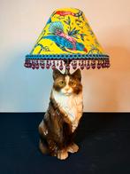 Tafellamp kat Italiaans keramiek, Ophalen of Verzenden, Nieuw, Overige materialen, Minder dan 50 cm