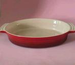 ovenschaal kersenrood le creuset, Huis en Inrichting, Keuken | Potten en Pannen, Ophalen of Verzenden, Gebruikt, Overige typen