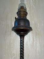 Henga jugendstil art nouveau messing olielamp, Ophalen of Verzenden