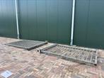 Gegalvaniseerde dubbele poort, Ophalen, Met poort, Gebruikt, Spijlenhekwerk