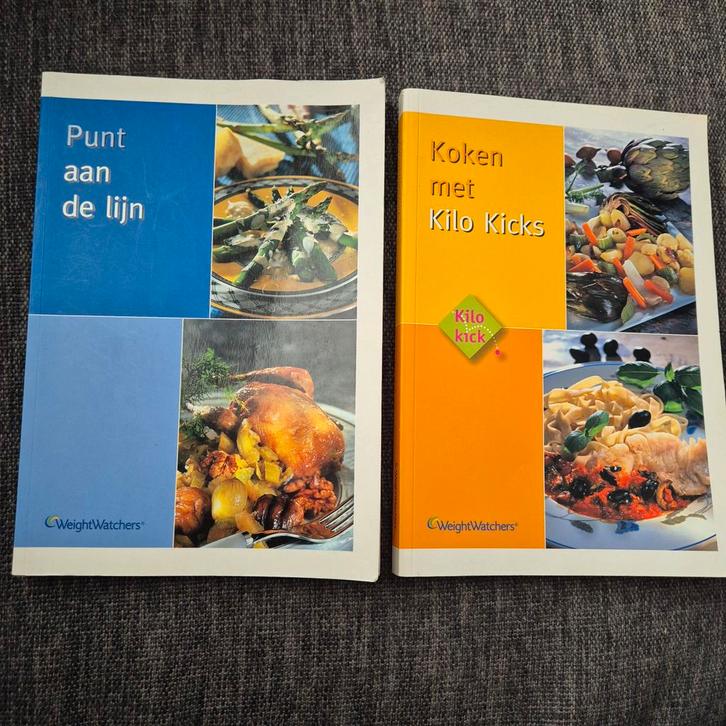 Weight Watchers Kookboeken - Punt aan de lijn & Kilo Kicks, Boeken, Kookboeken, Zo goed als nieuw, Voorgerechten en Soepen, Hoofdgerechten