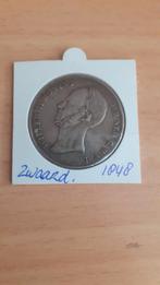 Willem II rijksdaalder 1848, Postzegels en Munten, Munten | Nederland, Ophalen of Verzenden, Koning Willem II, 2½ gulden