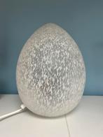 Vintage jaren 80 ei vormige lamp, Ophalen, Zo goed als nieuw, Glas, Minder dan 50 cm