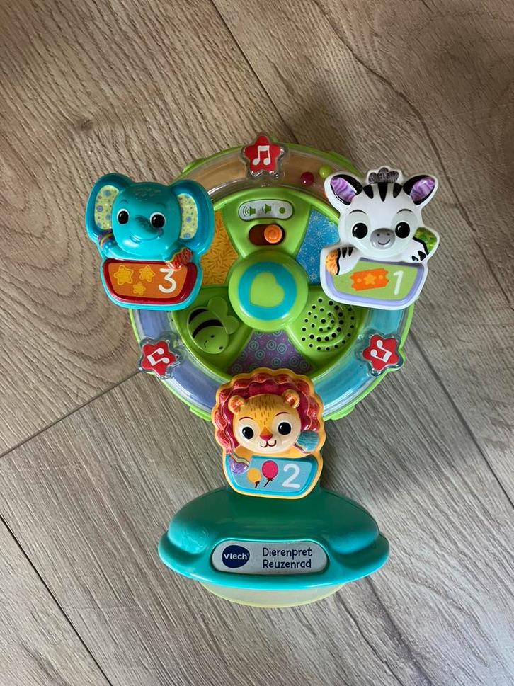 Vtech reuzenrad safari dieren, Kinderen en Baby's, Speelgoed | Vtech, Zo goed als nieuw, 6 maanden tot 2 jaar, Ophalen of Verzenden
